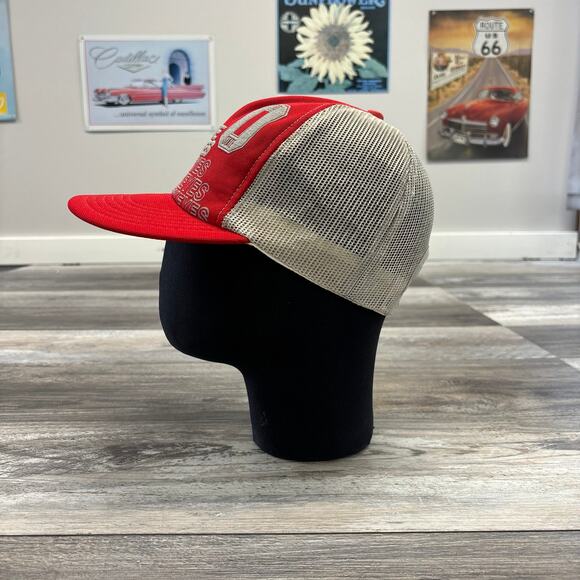 Vintage Signature Sportswear Red Mens‎ OS Ohio State Buckeyes Trucker Cap 80s - Picture 2 of 5